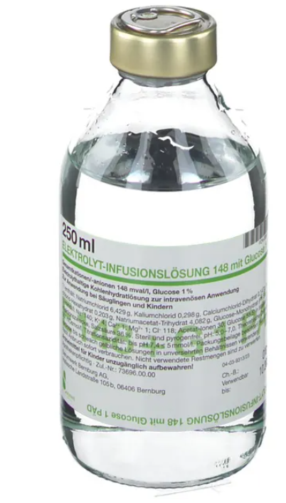 ELEKTROLYT Inf.-Lsg. 148 m.Glucose 1 päd. ELEKTROLYT Inf.-Lsg. 148 m.Glucose 1 päd.